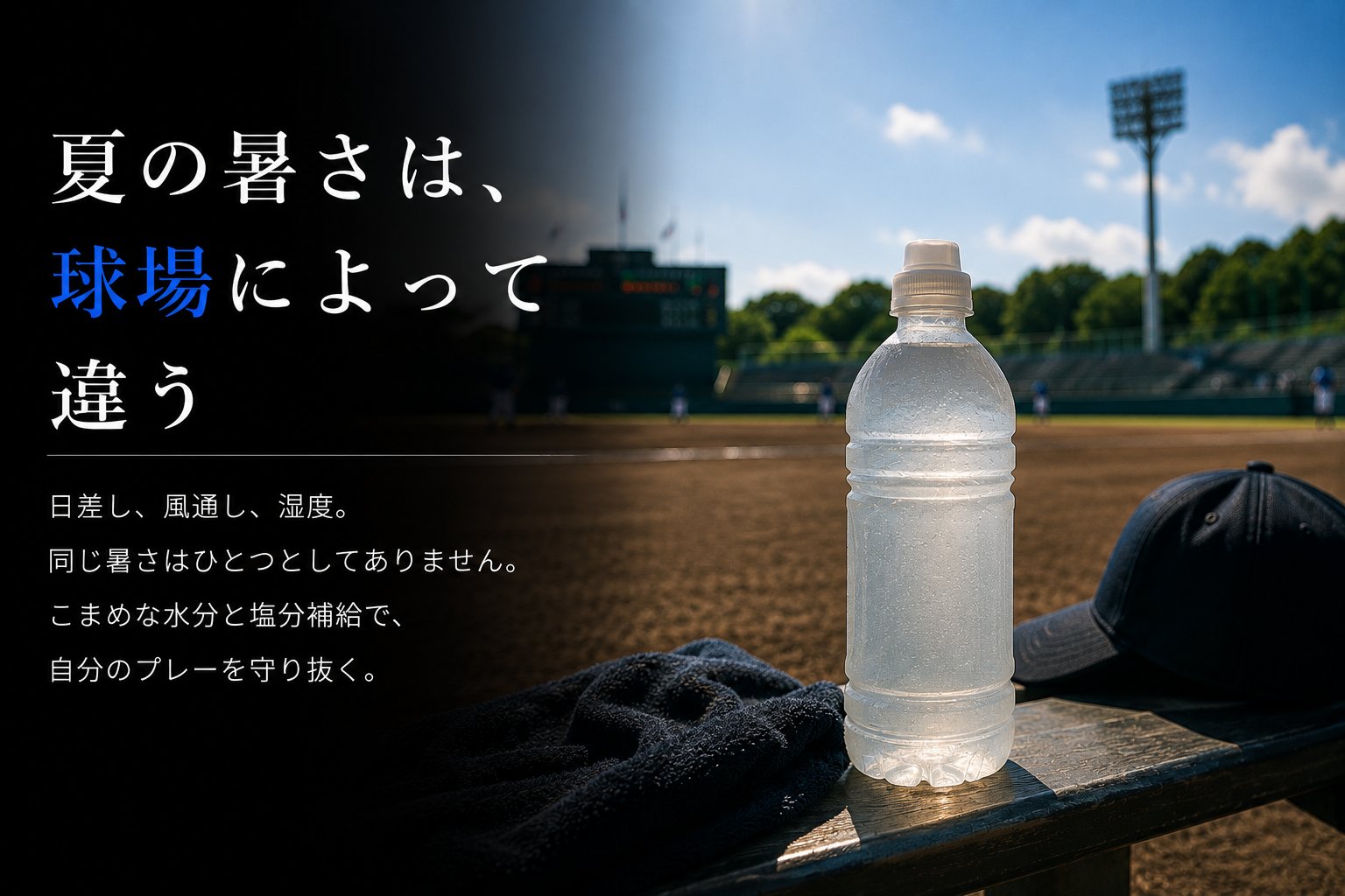 球場ごとに異なる暑さ対策について